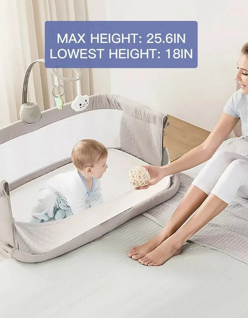 Load image into Gallery viewer, Baby Bassinet, Bedside Sleeper Baby Bed Cribs,Baby Bed to Bed, Newborn Baby Crib,Adjustable Portable Bed for Infant/Baby Boy/Baby Girl
