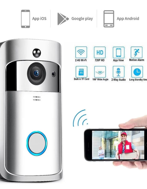 Load image into Gallery viewer, Wifi Smart Video Doorbell Camera Wireless Door Bell 720P HD Wireless Home Security Doorbell Camera
