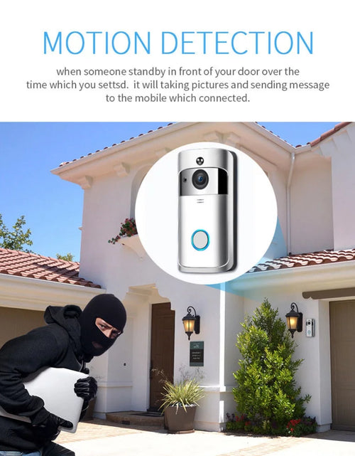 Load image into Gallery viewer, Wifi Smart Video Doorbell Camera Wireless Door Bell 720P HD Wireless Home Security Doorbell Camera
