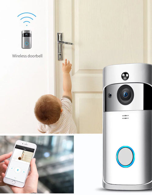 Load image into Gallery viewer, Wifi Smart Video Doorbell Camera Wireless Door Bell 720P HD Wireless Home Security Doorbell Camera
