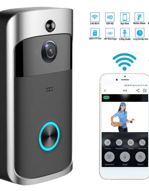 Load image into Gallery viewer, Wifi Smart Video Doorbell Camera Wireless Door Bell 720P HD Wireless Home Security Doorbell Camera
