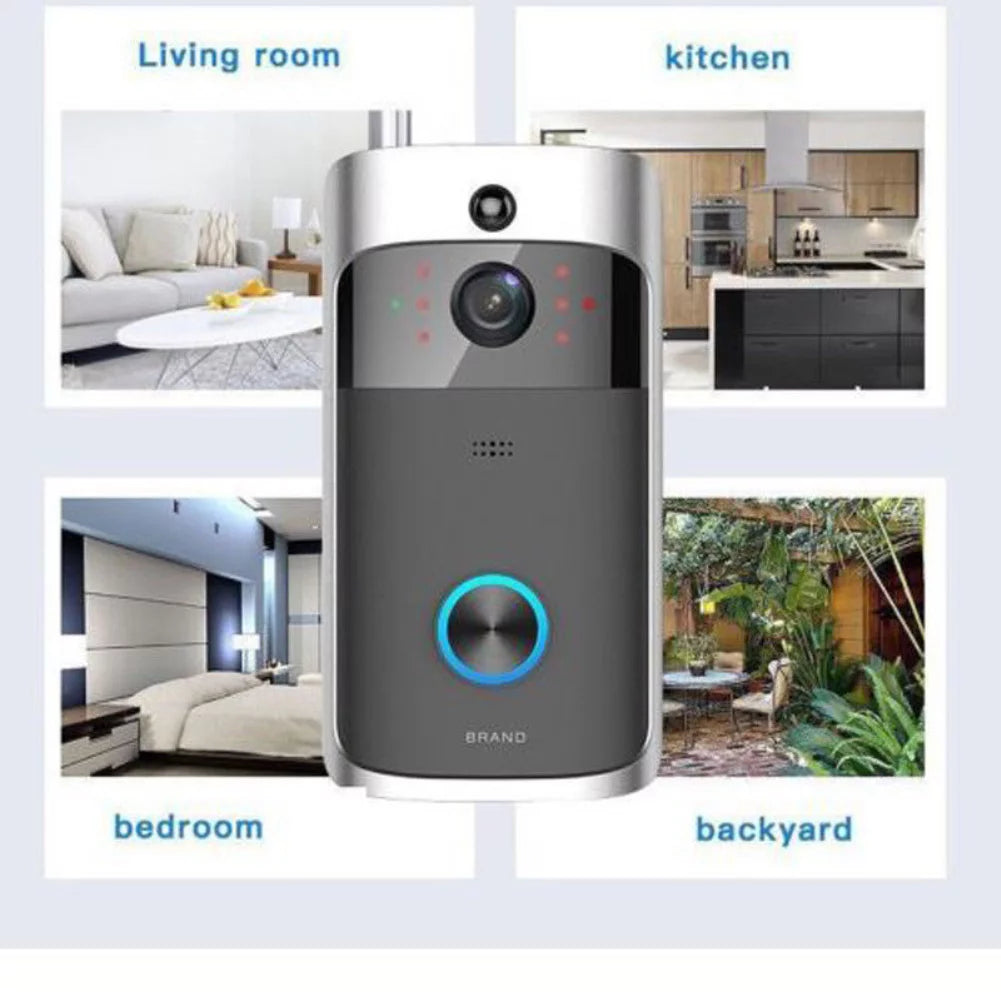 Wifi Smart Video Doorbell Camera Wireless Door Bell 720P HD Wireless Home Security Doorbell Camera